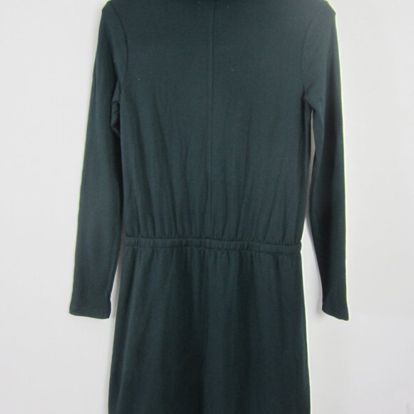 New Lou & Grey LOFT Womens S Dark Green Cowl Neck Soft Jersey Knit Drawstring - Picture 13 of 13
